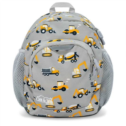 Kids Mini Backpacks | Grey Construction