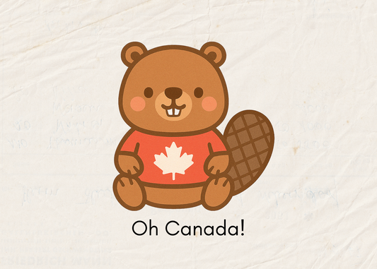 Cute Canadian Beaver Postcard – 5x7 Inch