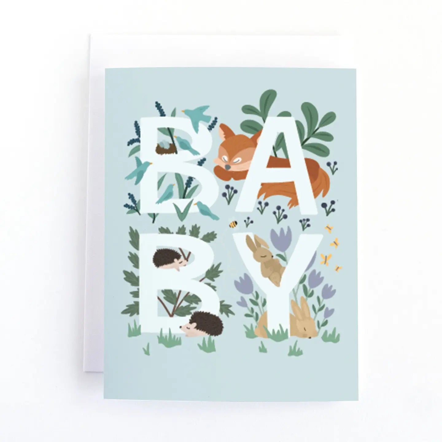 Woodland Animals New Baby Card