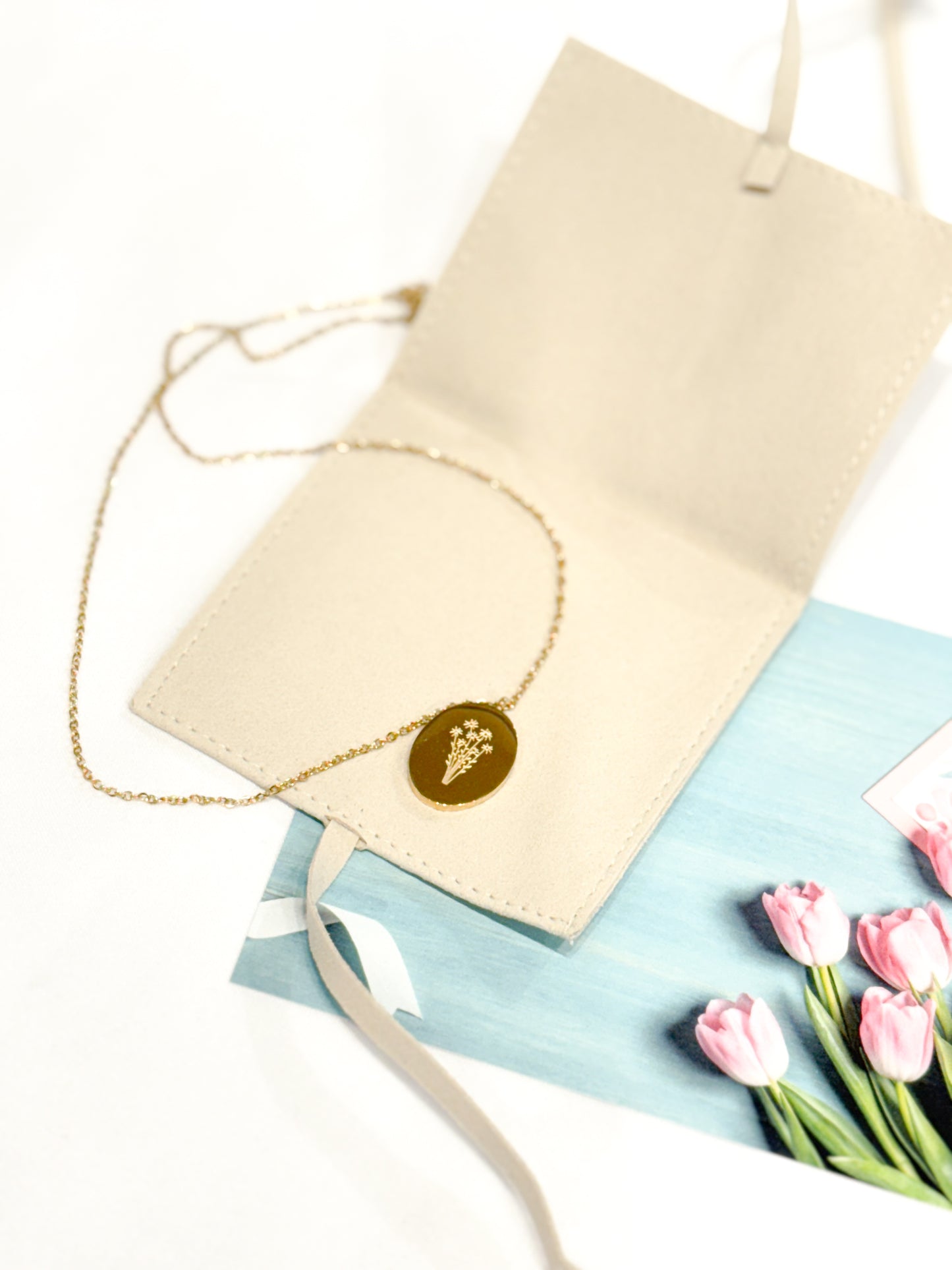 18k Gold Coated Pendant Necklace