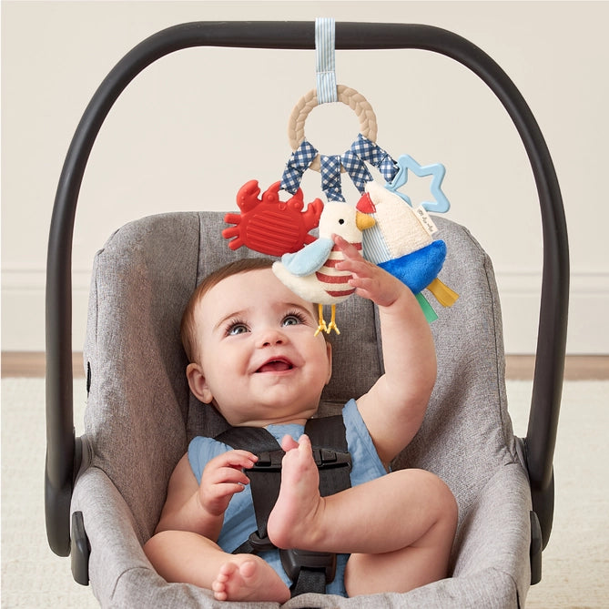 Bitzy Busy Ring™ Teething Activity Toy - Nautical