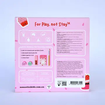 Strawberry Cupcake Natural Makeup Gift Set for Kids