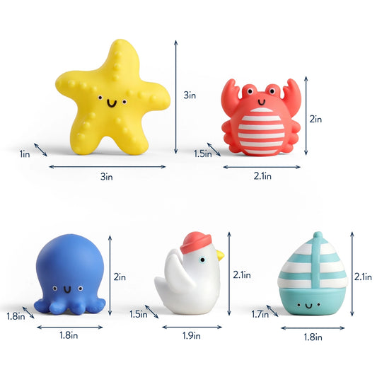Itzy Bitzy Puppets™ - Bath + Storytelling Toys (Sea)