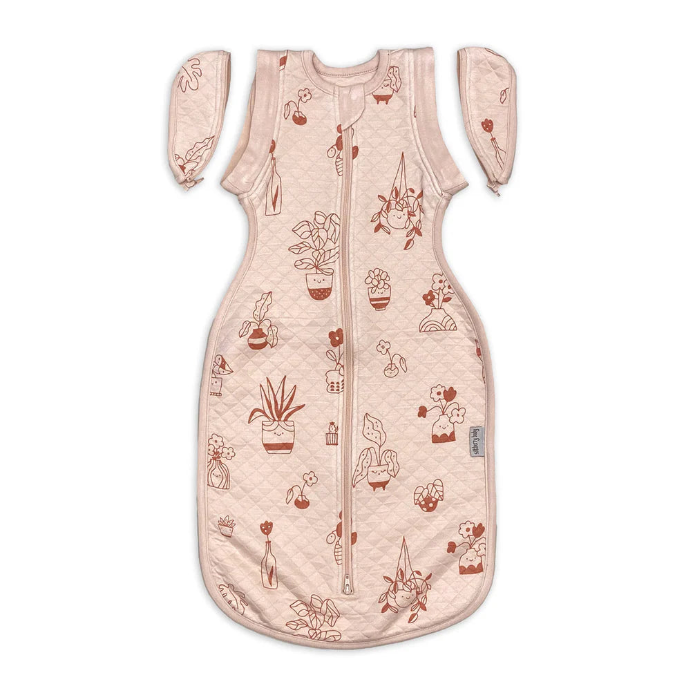 Bamboo Newborn Cocoon Sack (Plantastic Print)