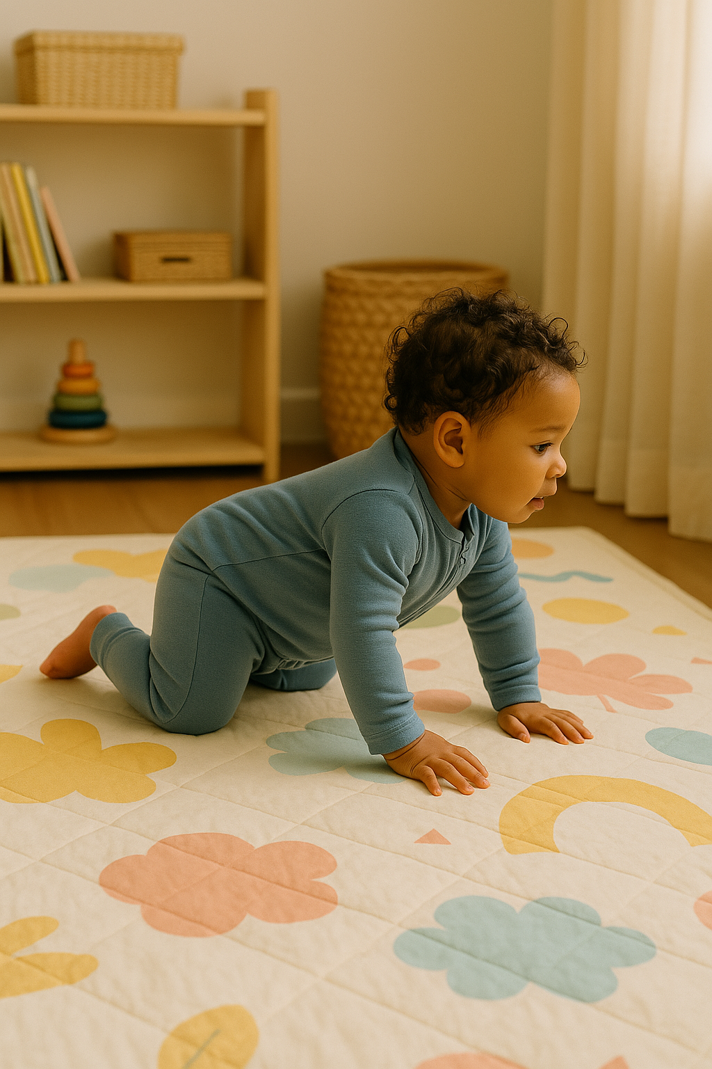 Bamboo Zipups - Dusty Blue