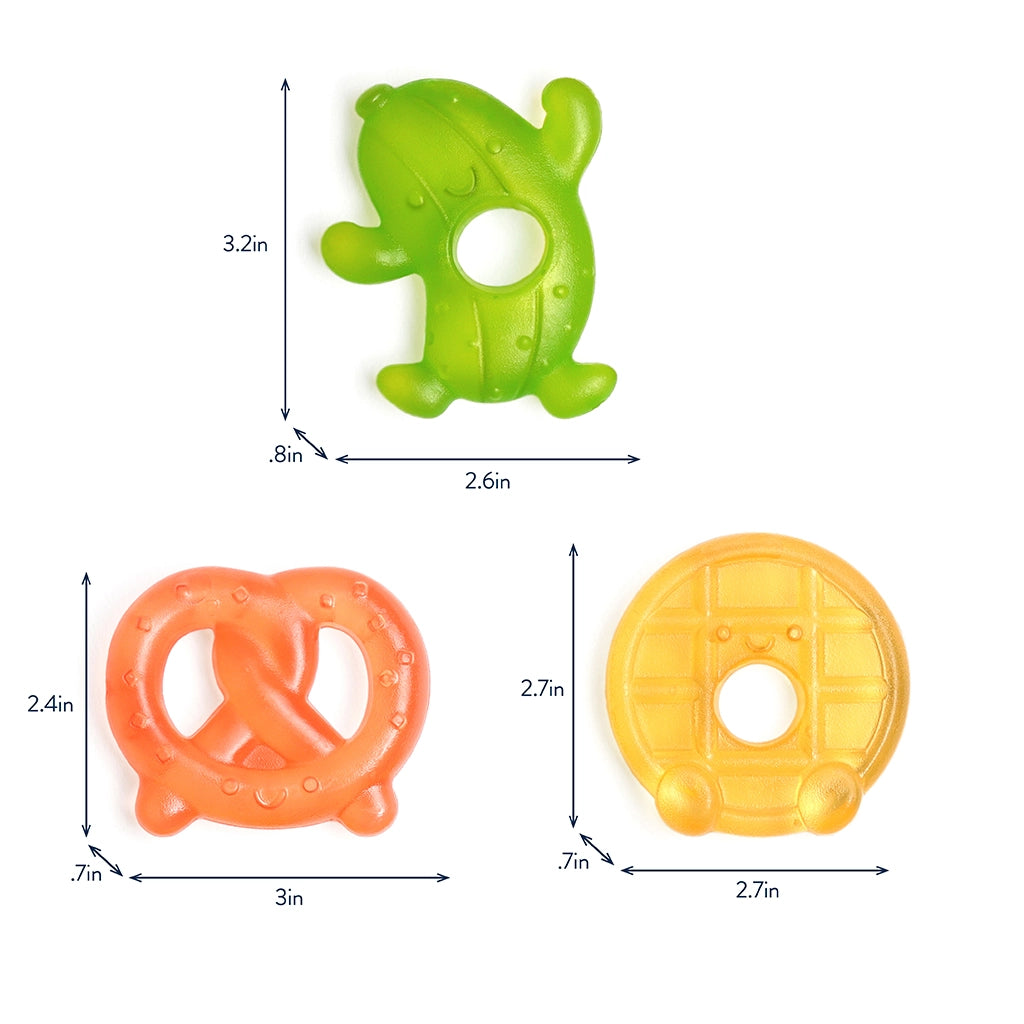 Cutie Coolers Pretzel Water Filled Teethers (3-pack)