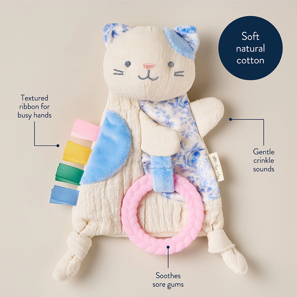 Kitty Bitzy Crinkle™ Sensory Toy with Teether