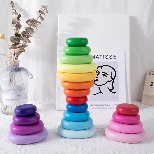 Wooden Stone Stackers Set (8pc)
