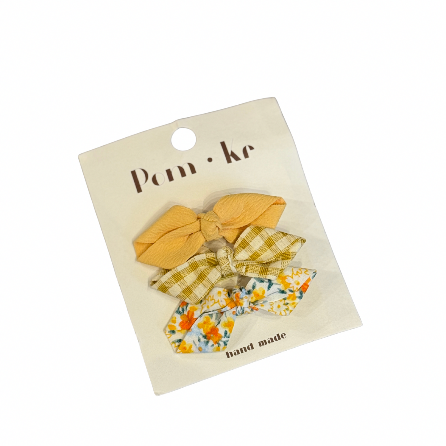 Baby Hair Bow Set - Yellow