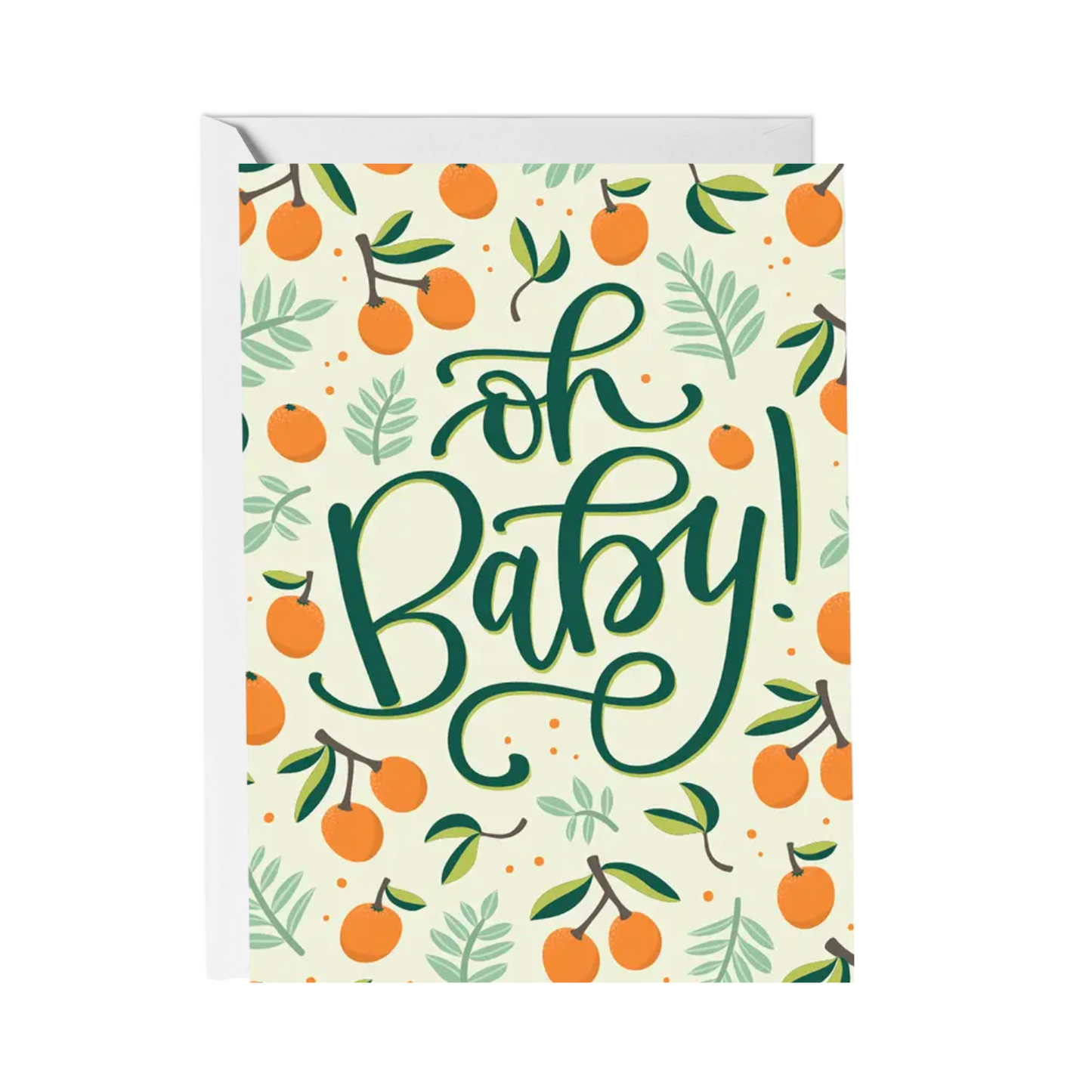 Oh Baby Card - Oranges