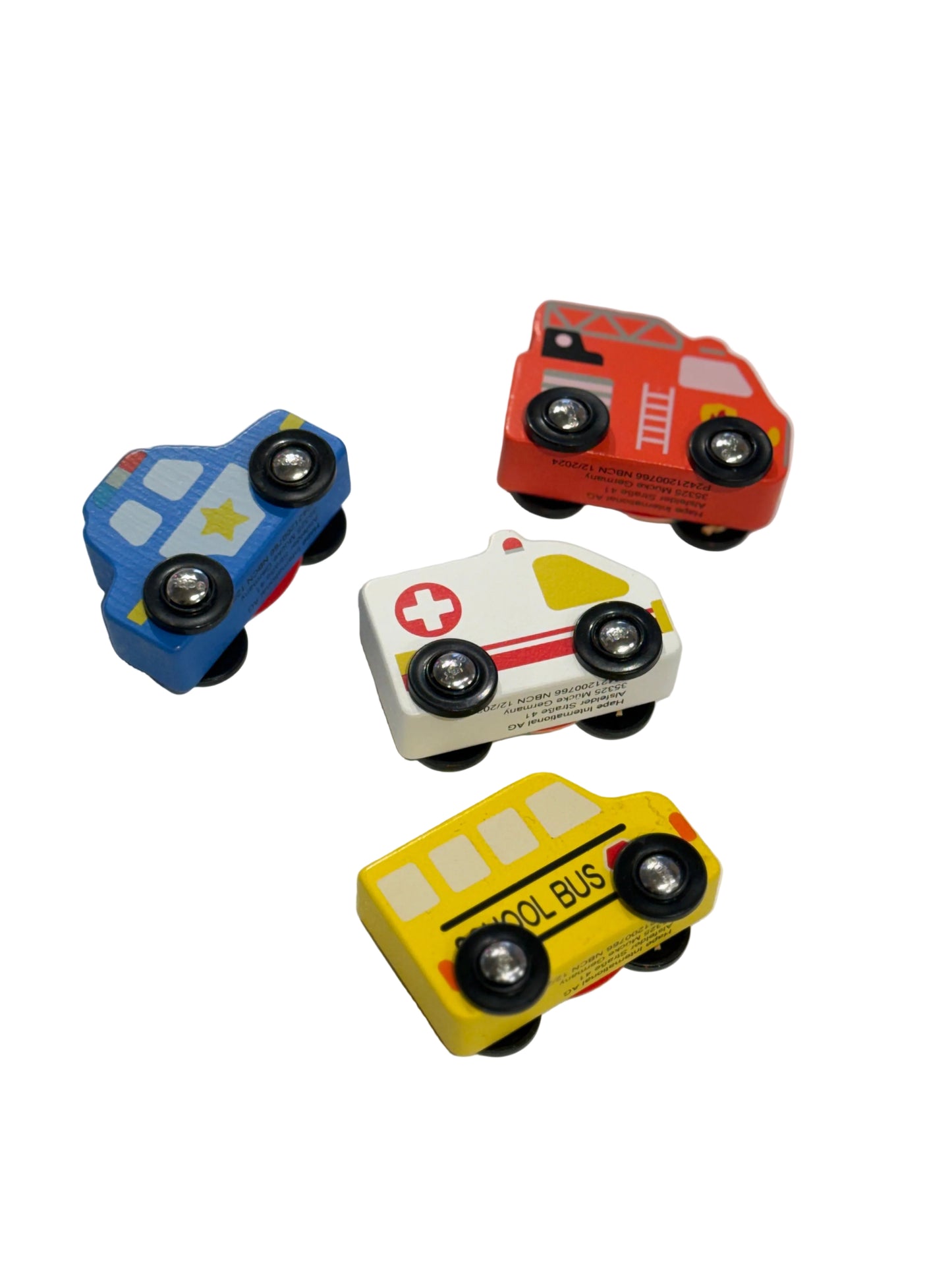 Hape Wooden Cars (4pcs)