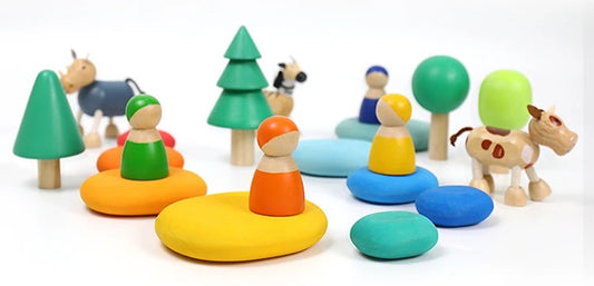Peg dolls (2pc)