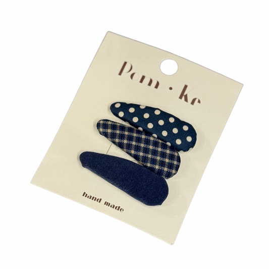 Baby Hair Clip Set - Blue