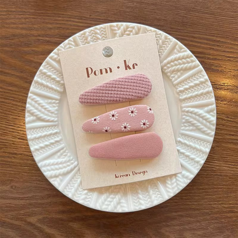 Baby Hair Clip Set - Baby Pink