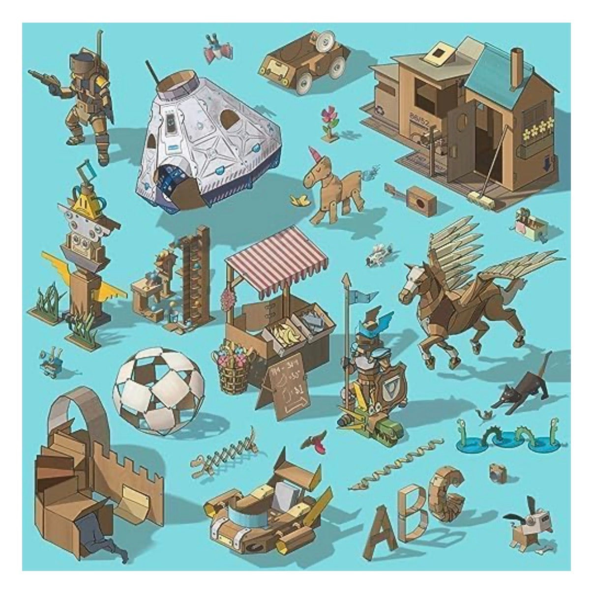 Makedo Cardboard Kit (260pcs)