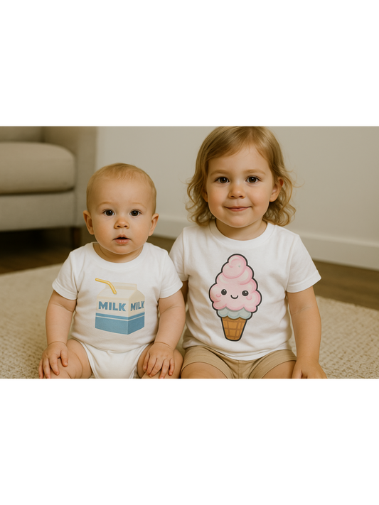 Graphic Onesie - Pink Ice Cream