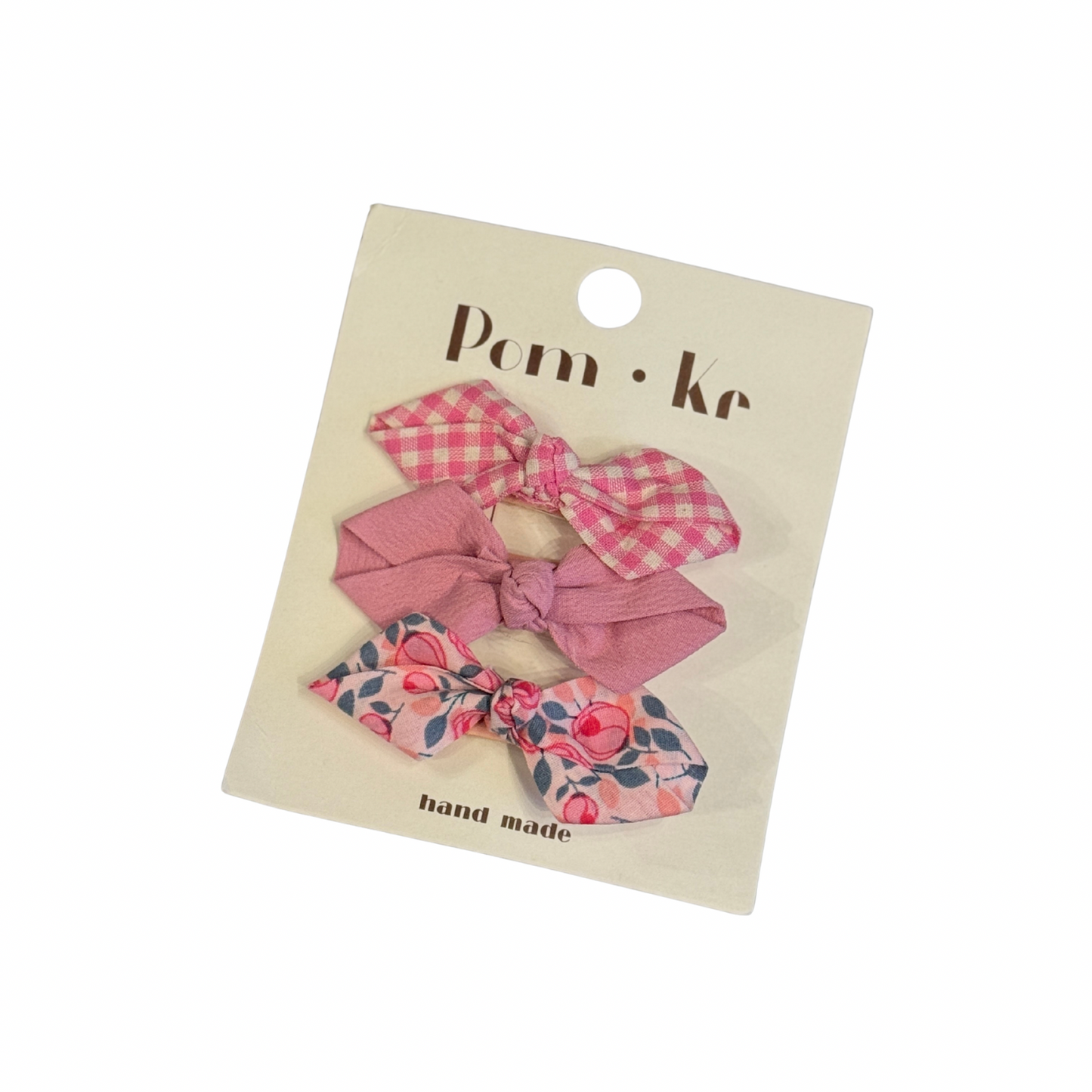 Baby Hair Bow Set - Bright Pink