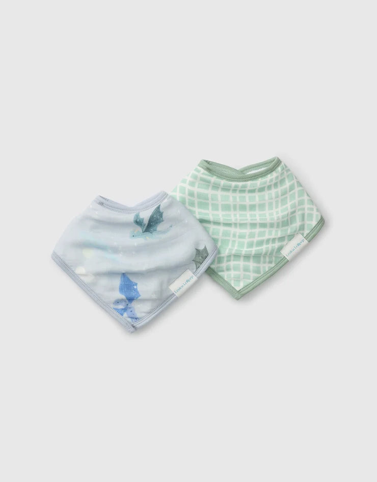 Bandana Bib Set: Magical Dragons