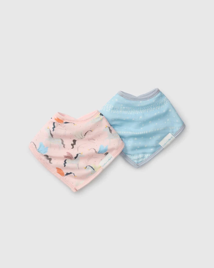Bandana Bib Set: Unicorn Ballet