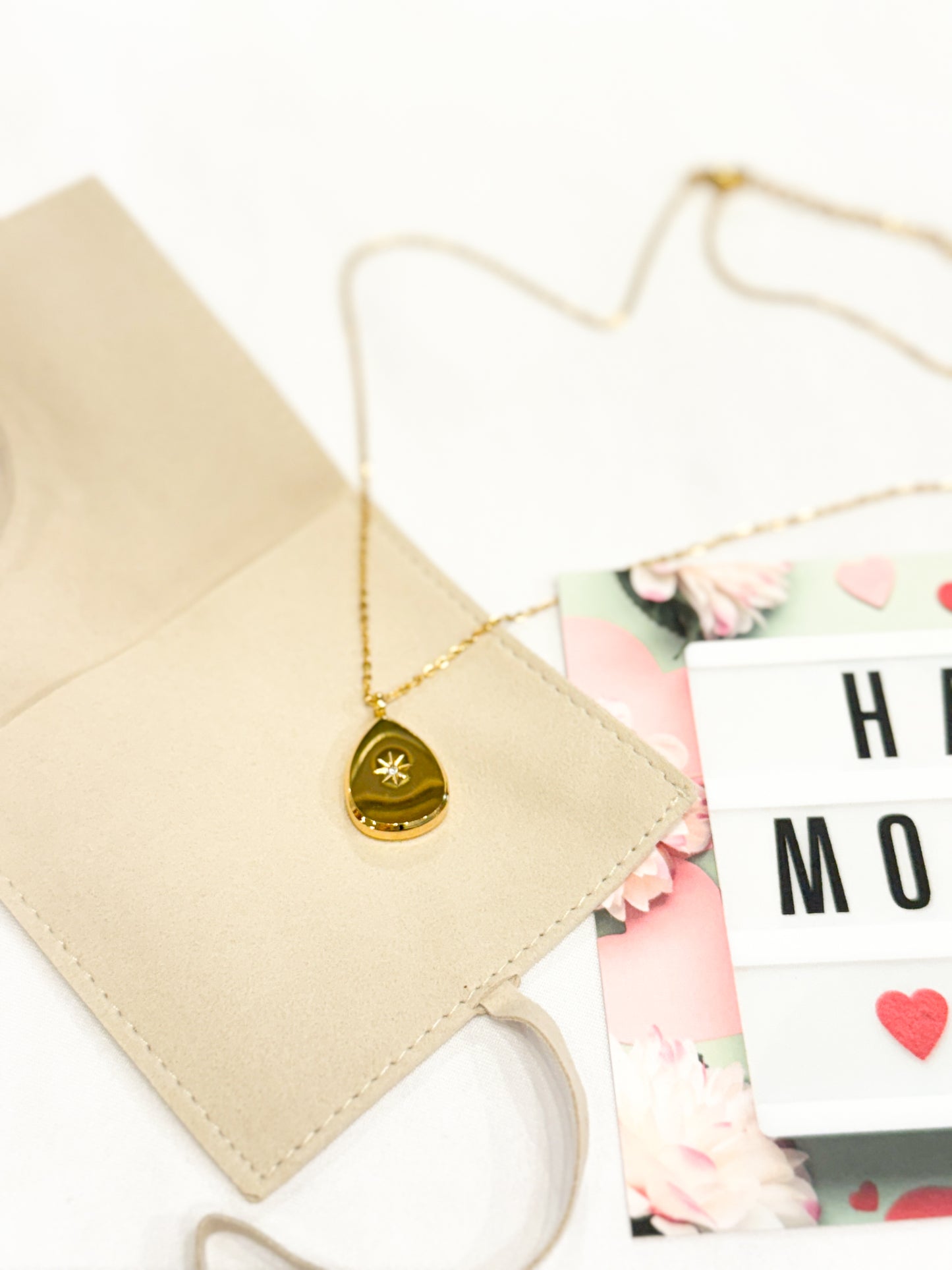 18k Gold Coated Pendant Necklace