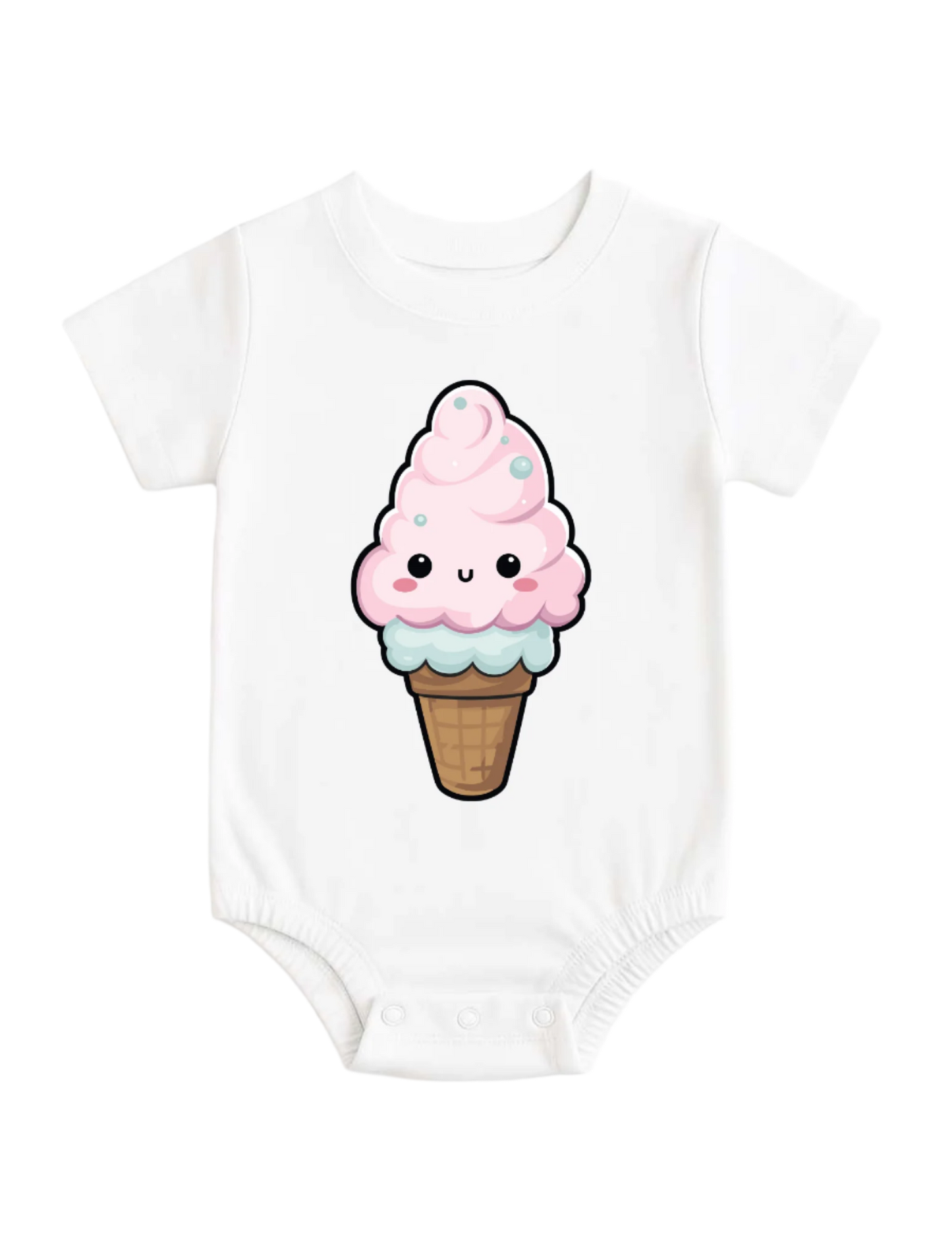 Graphic Onesie - Pink Ice Cream