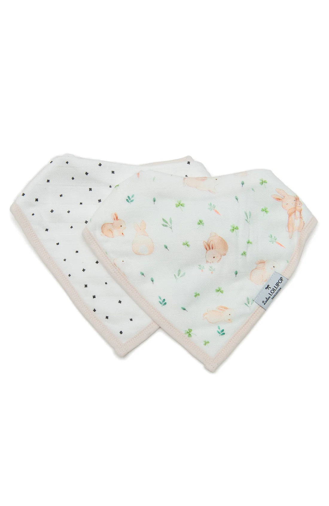 Bunny Meadow - Muslin Bandana Bib