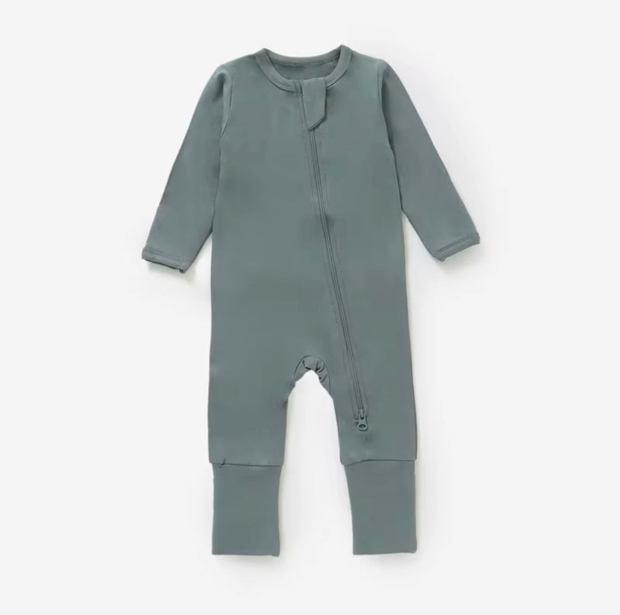 Bamboo Zipups - Dusty Blue