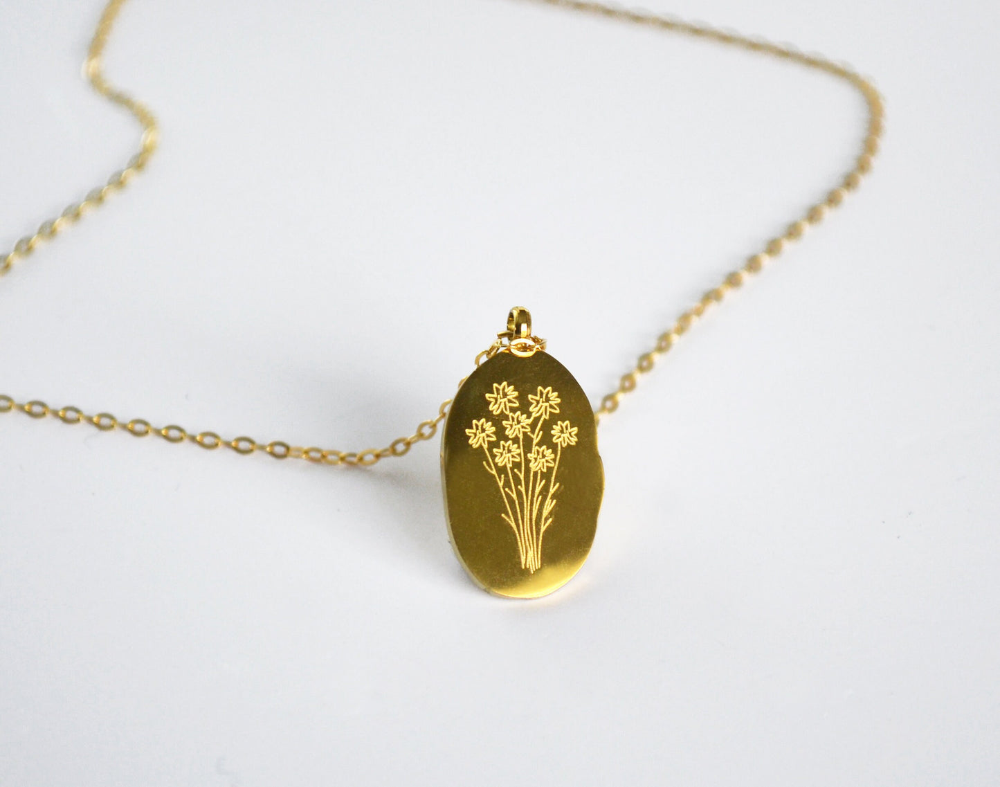 18k Gold Coated Pendant Necklace