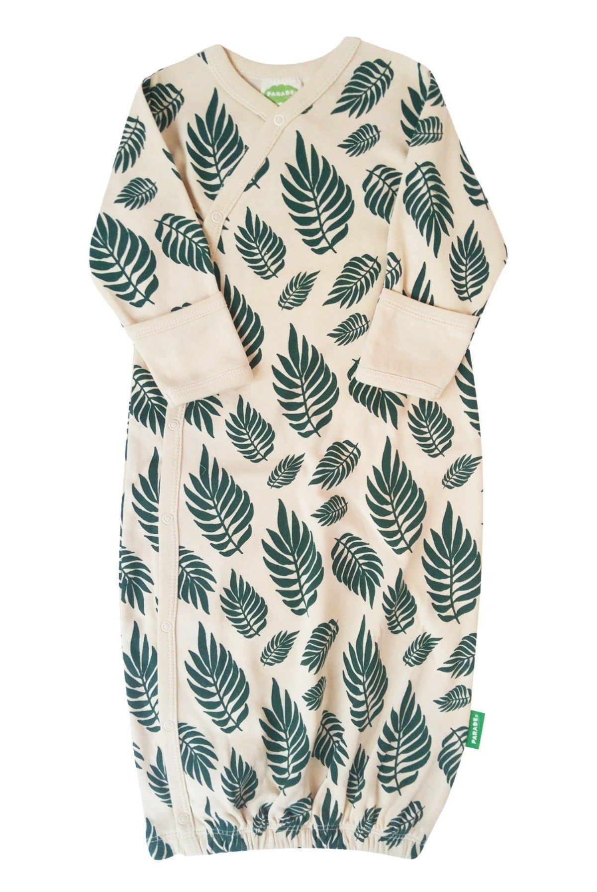 Kimono Gown - Green Leaves