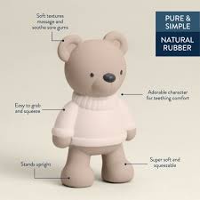Comfort Crew™ Natural Rubber Latex Teether Bear