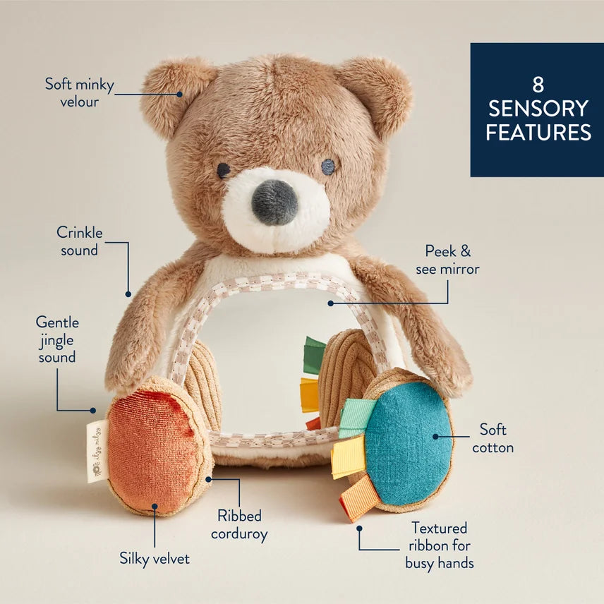 Itzy Bitzy Mirror - Goose Sensory Plush Toy