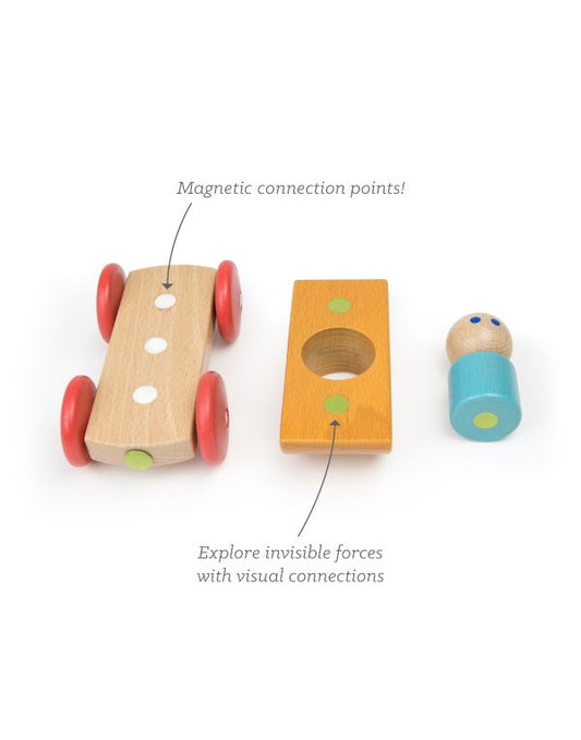 Baby & Toddler Magnetic Racers - Poppy/Blue