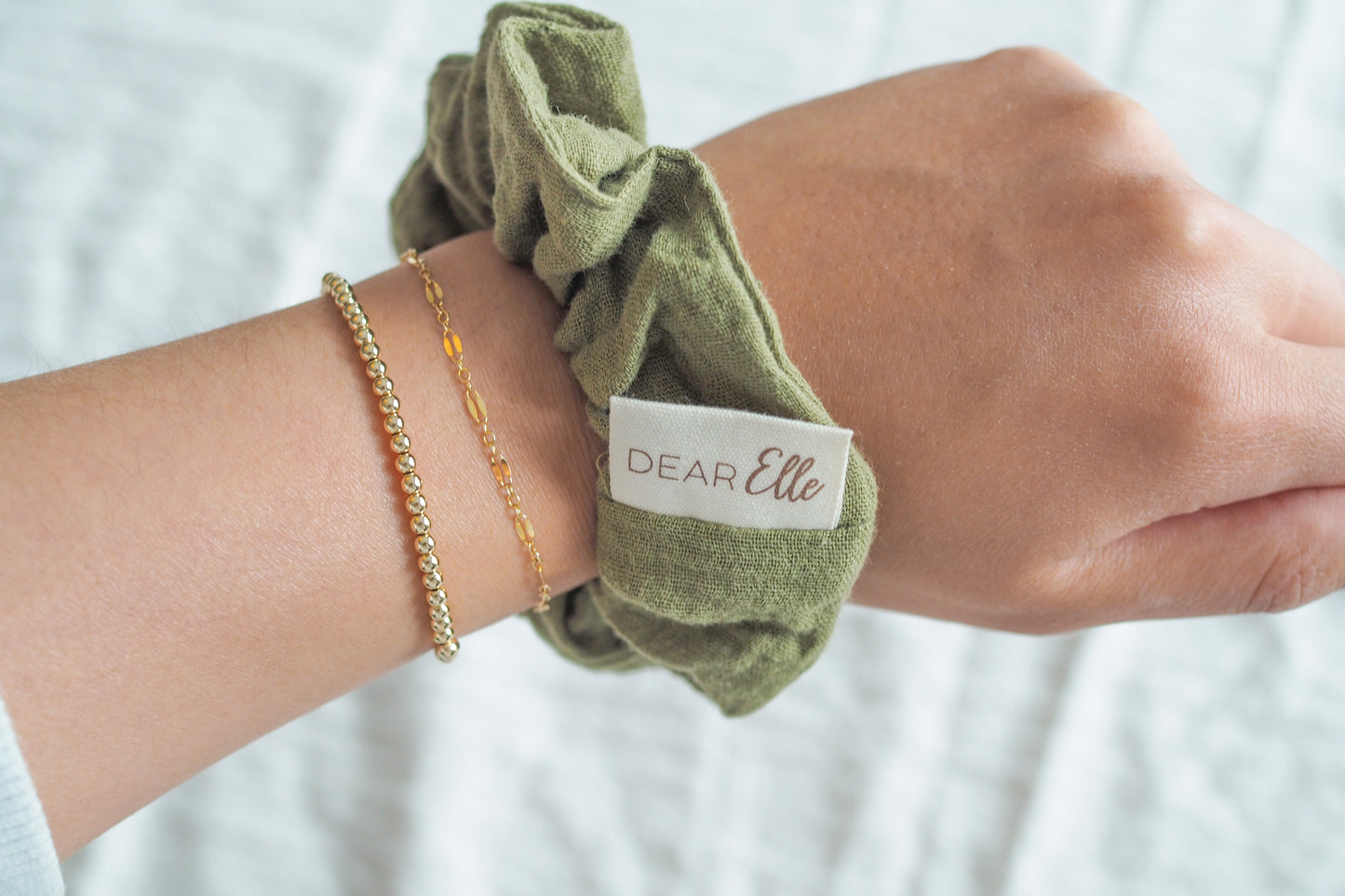 100% Cotton Muslin Scrunchie