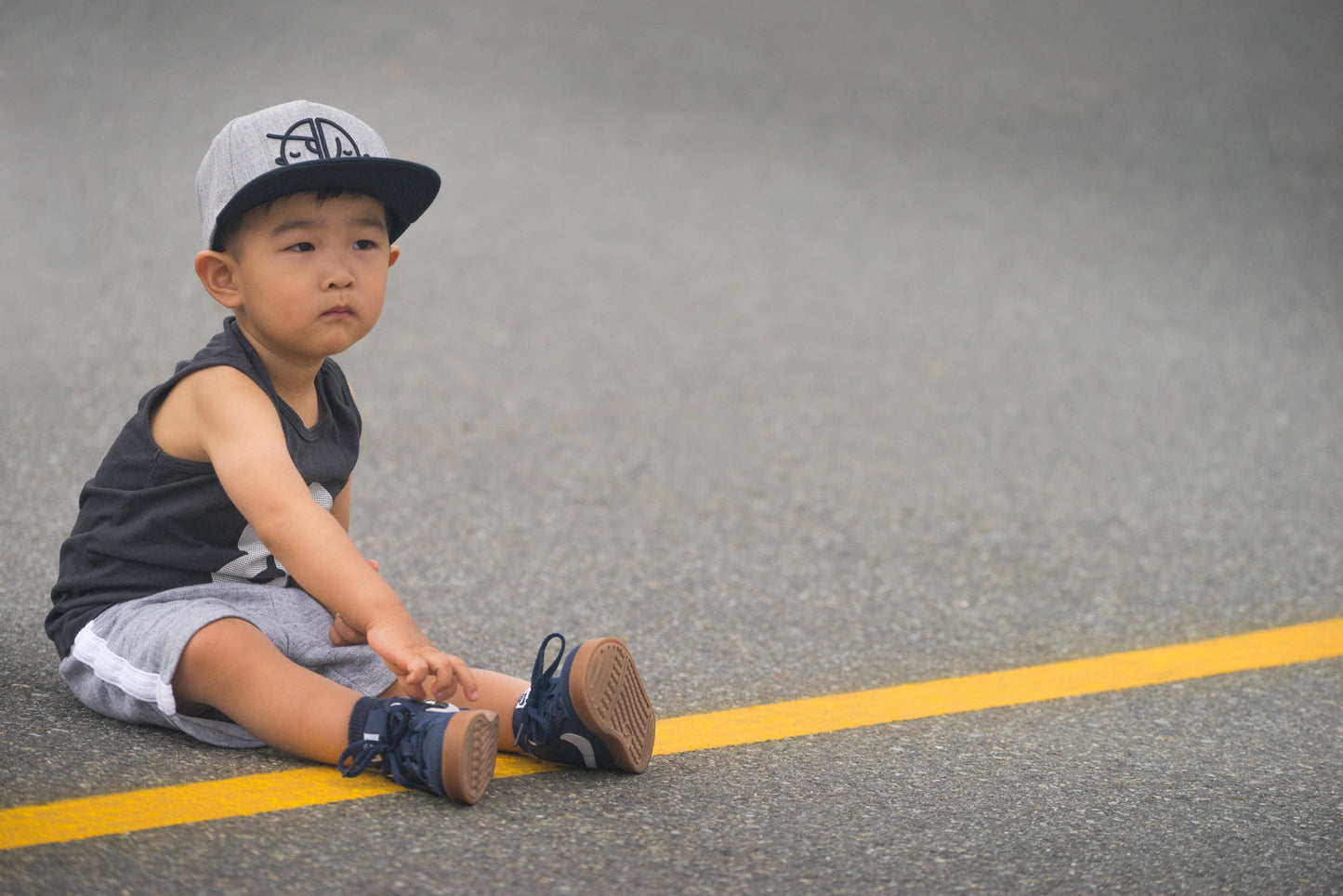 Theo & Elly Kids Snapback Outline