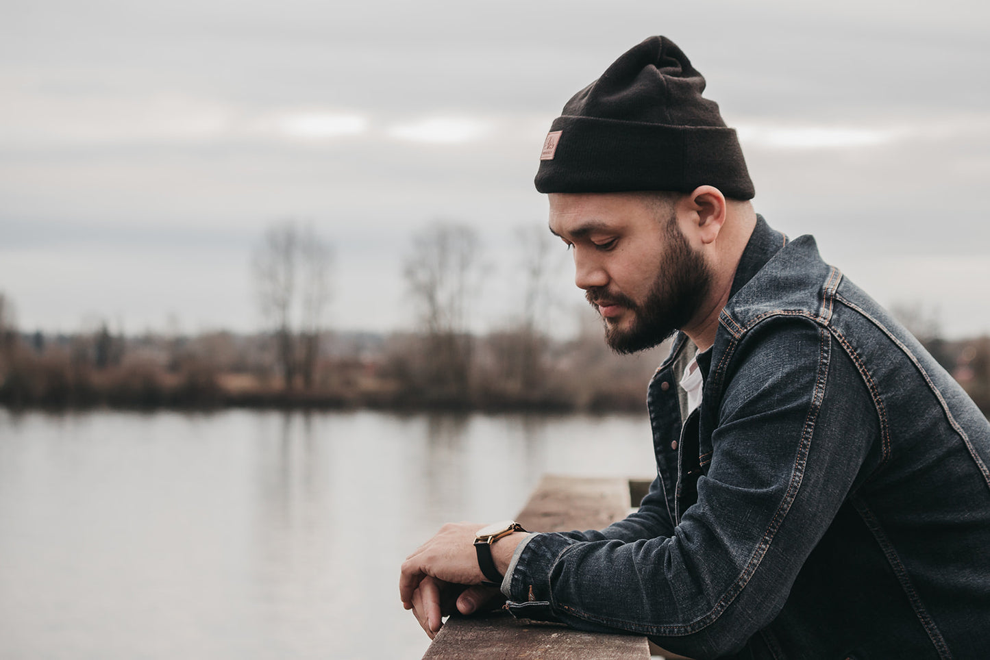 Patch Beanie - Black