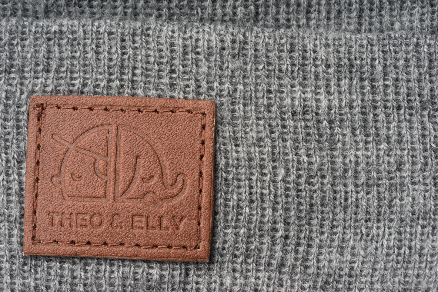 Patch Beanie - Light Grey