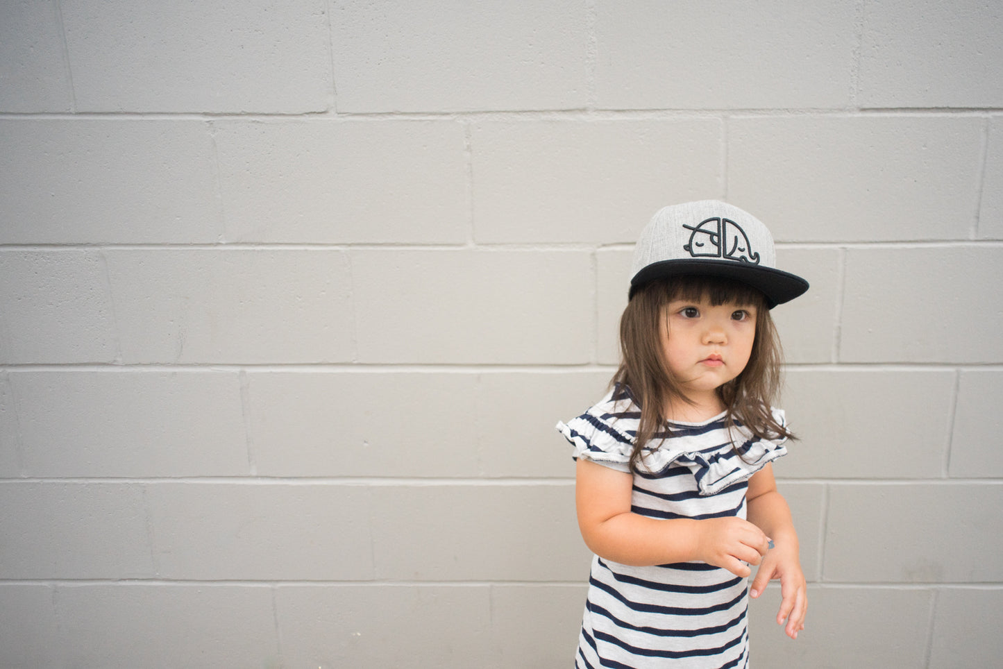 Theo & Elly Kids Snapback Outline