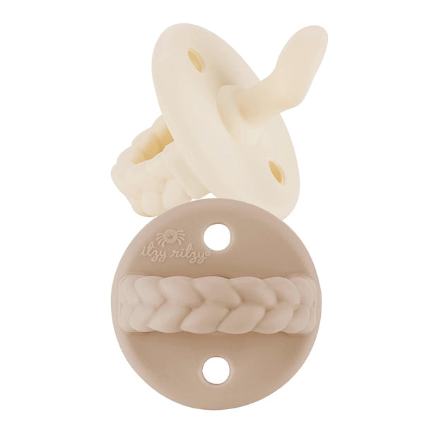 Sweetie Soother™ Orthodontic Pacifier Sets - Beige (0 to 6M)