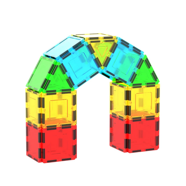 12pc 3D Magnetic Building Tiles - Square