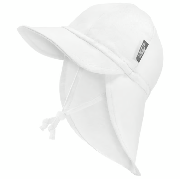 Sun Soft Baby Cap - White