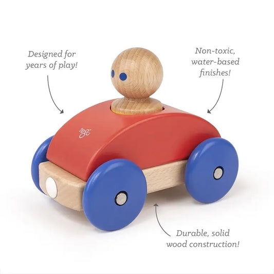 Baby & Toddler Magnetic Racers - Poppy/Blue