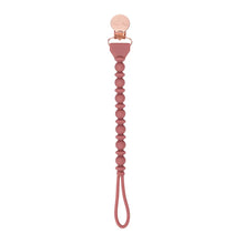 Load image into Gallery viewer, Sweetie Strap™ Silicone One-Piece Pacifier Clips (Rosewood)
