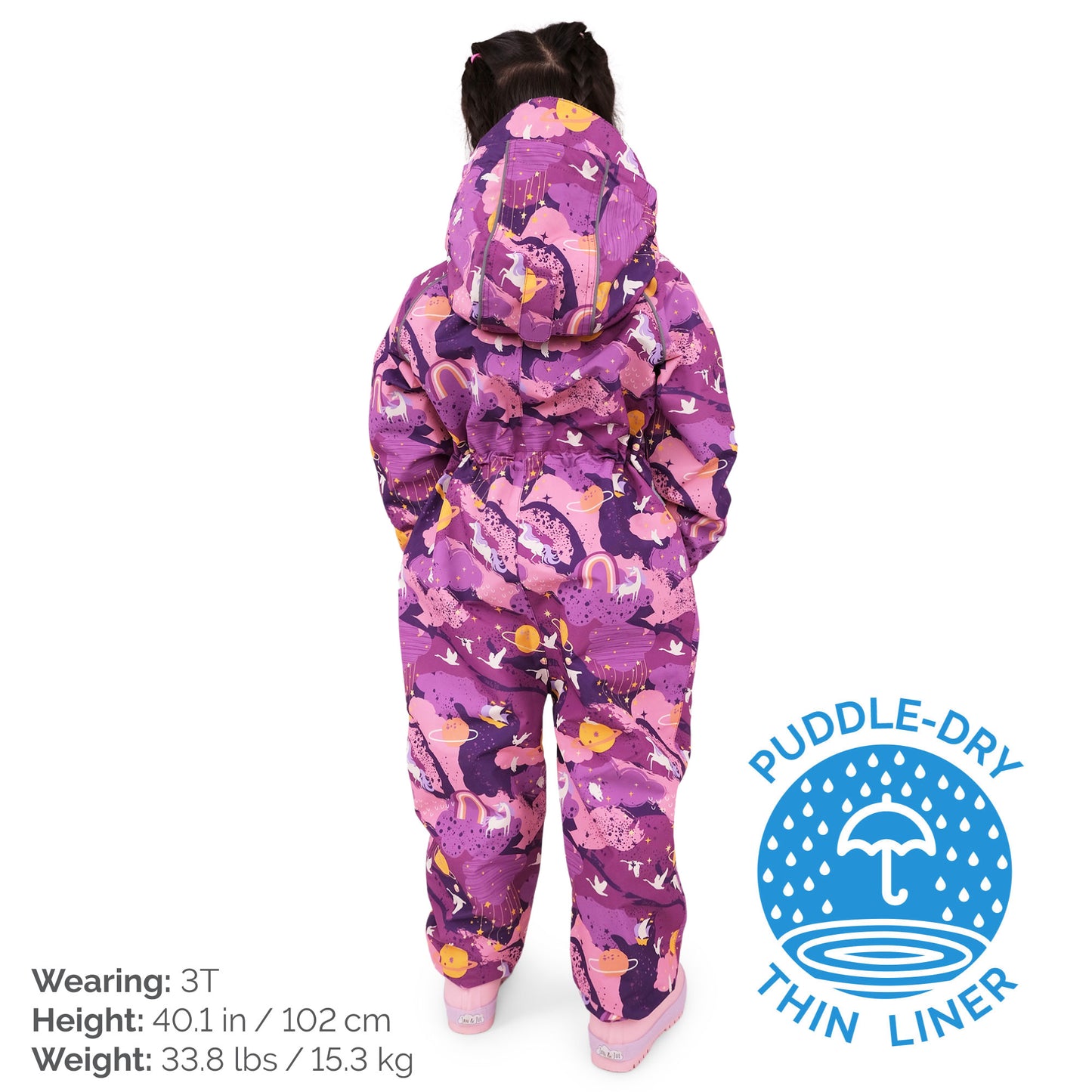 Kids Thin-Lined Rain Suits | Purple Dreams