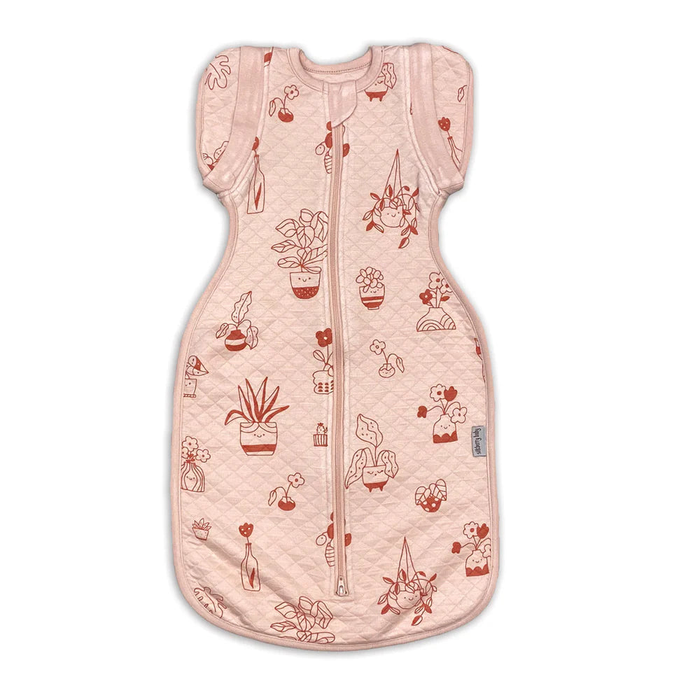 Bamboo Newborn Cocoon Sack (Plantastic Print)