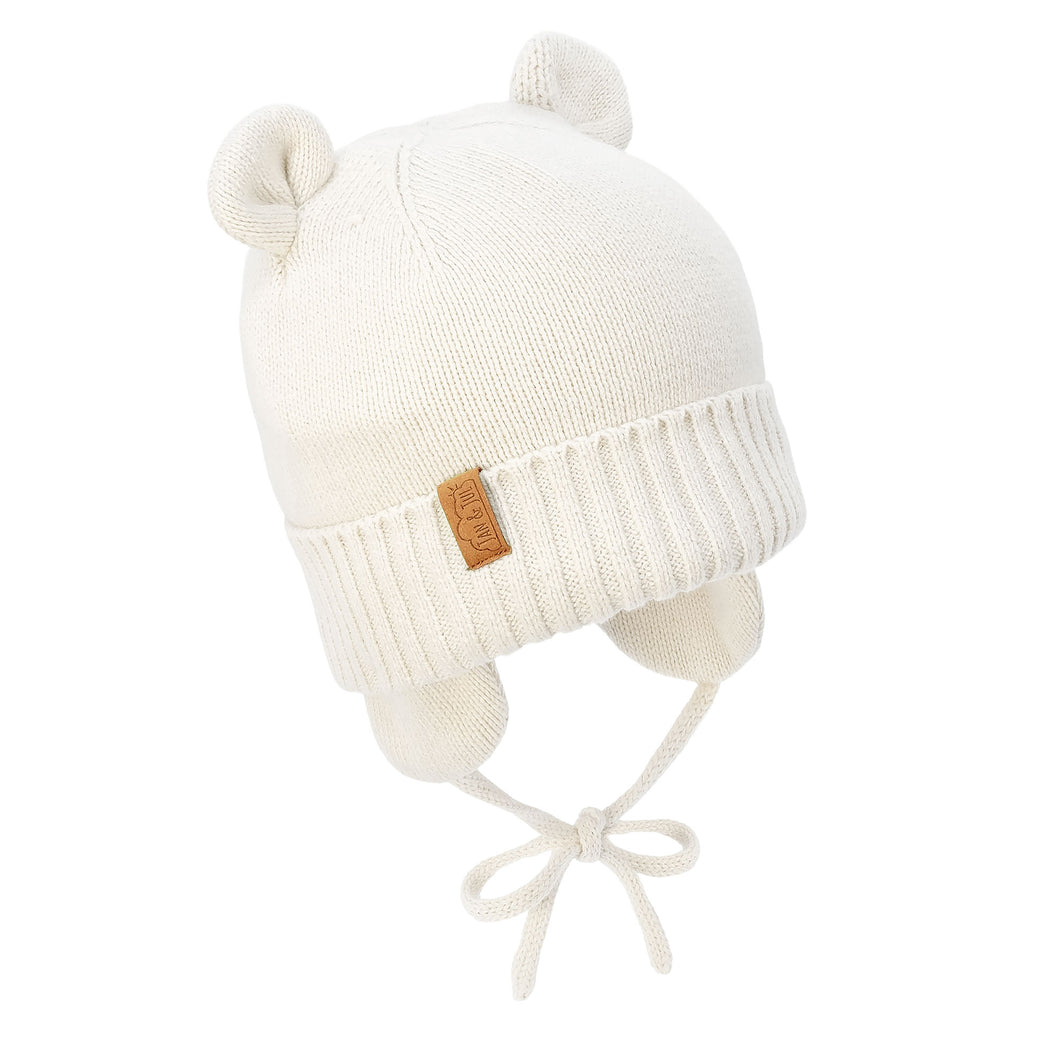 Vanilla Cream | Kids Knit Winter Hat