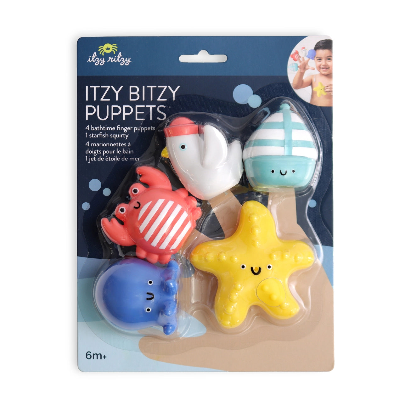 Itzy Bitzy Puppets™ - Bath + Storytelling Toys (Sea)
