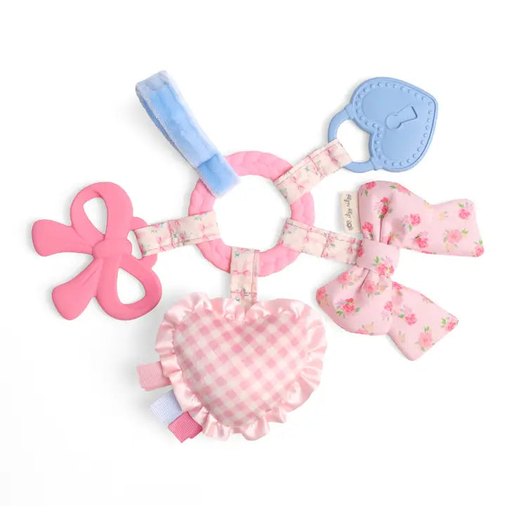 Bitzy Busy Ring™ Teething Activity Toy - Bow