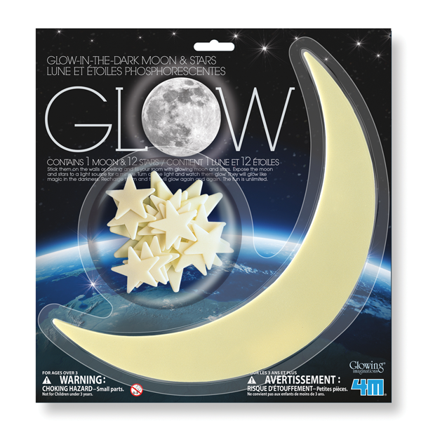 Glow in the Dark Moon and Stars