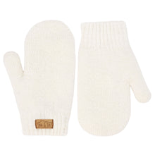 Load image into Gallery viewer, Vanilla Cream | Kids Knit Mittens
