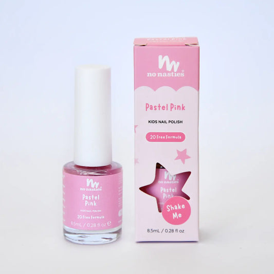 Pastel Pink Water-Based, Peelable Nail Polish For Kids
